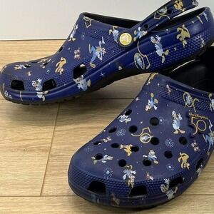Disney Crocs‎ Size 12 50th Anniversary Shoes Clogs Comfort Slip On